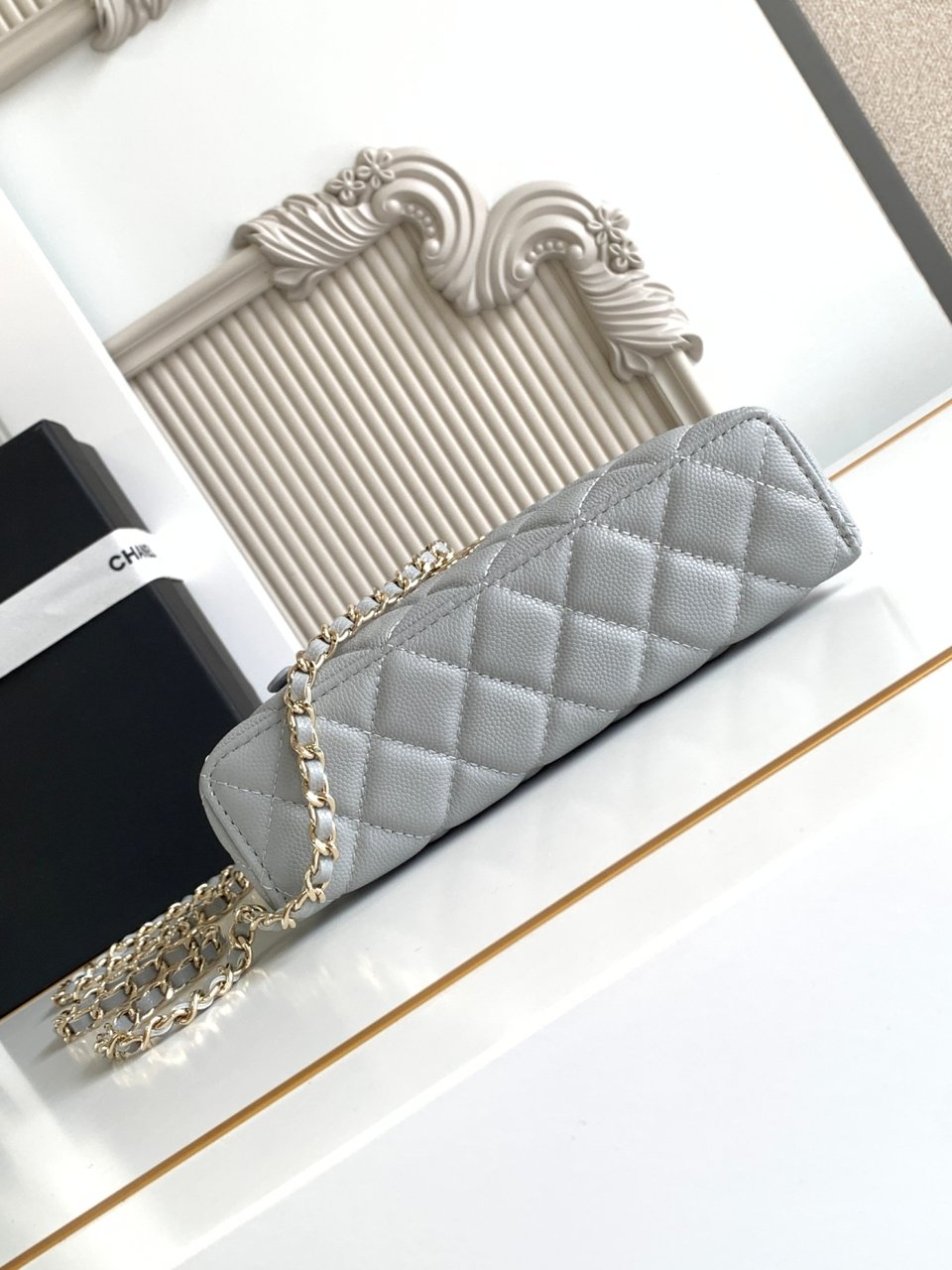 Chanel 25C Vanity Case Light Blue 20cm view 6