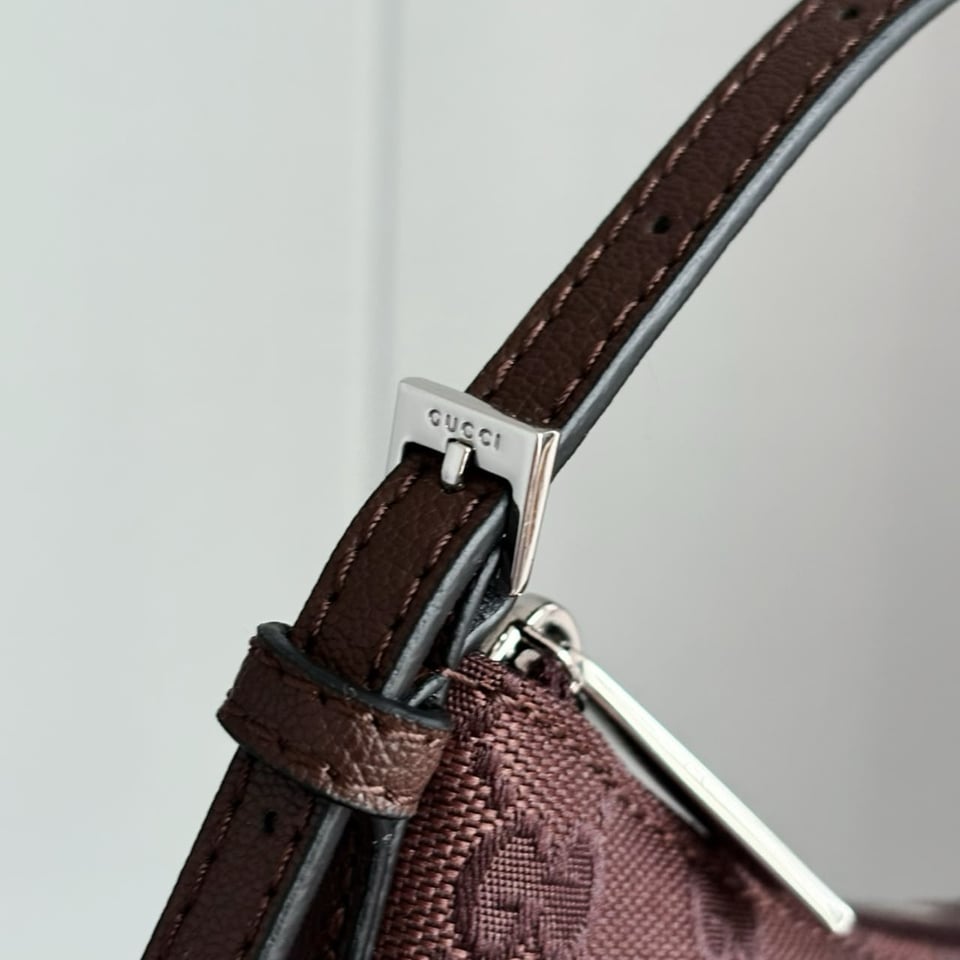Gucci Lady Lunetta Small Shoulder Bag Dark Brown GG Canvas 22cm/8.7in 874743 view 4