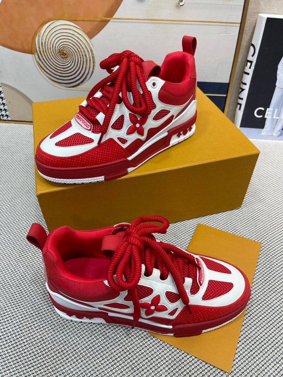 Louis Vuitton Lv Skate Sneaker Red view 4