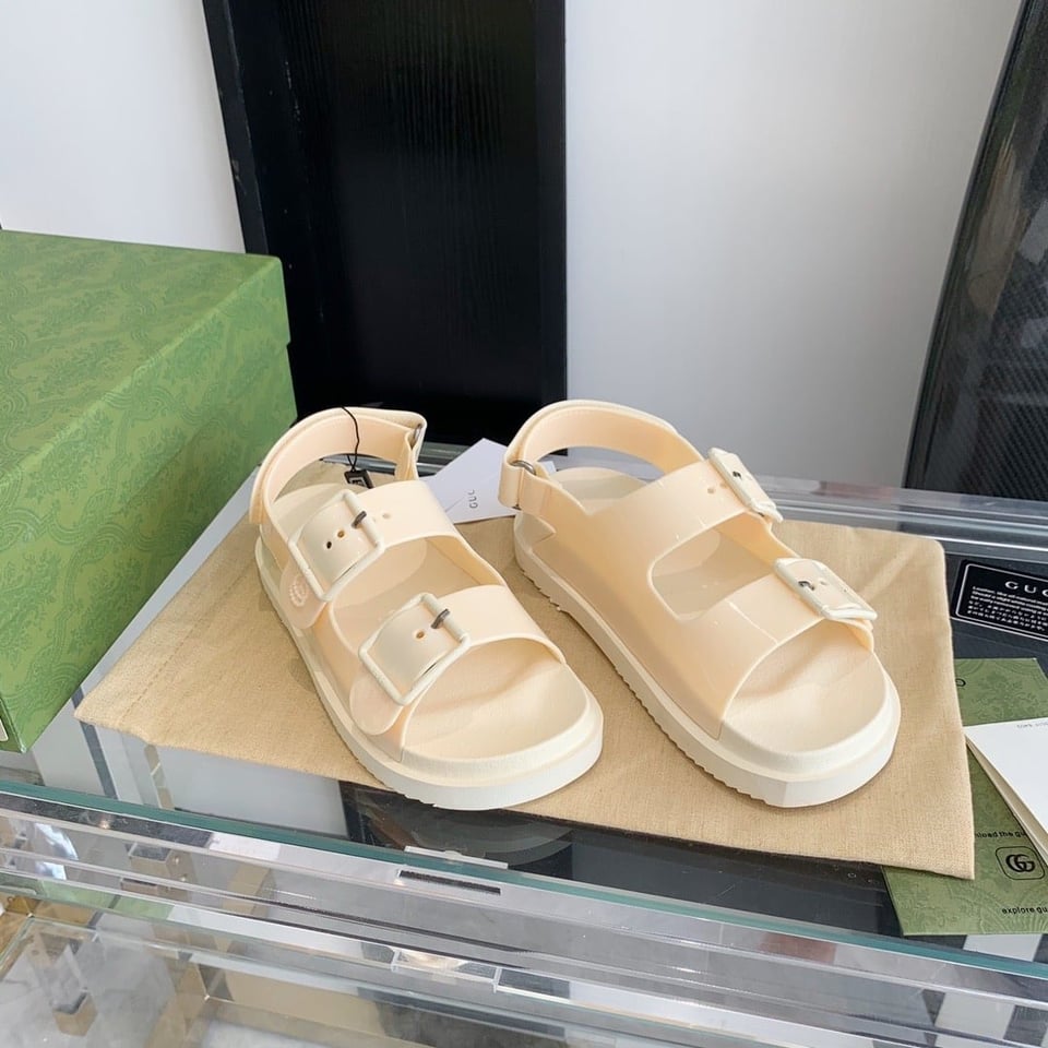 Gucci Women?S Sandal With Mini Double G White 660243 J8700 9050 view 6