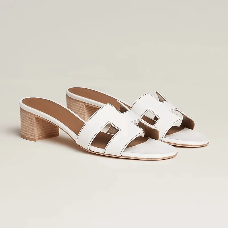 Hermes Oasis Sandals In White view 3