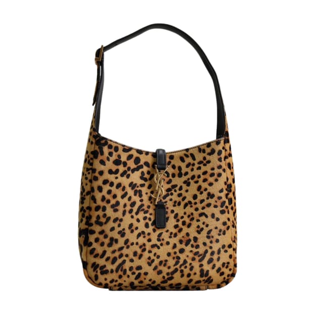 Saint Laurent Leopard Grace Shoulder Bag 23cm