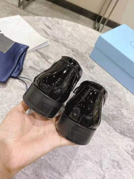 Prada Chocolate Brushed Leather Loafers Black 1D246Mulsf0002Fb050 view 7