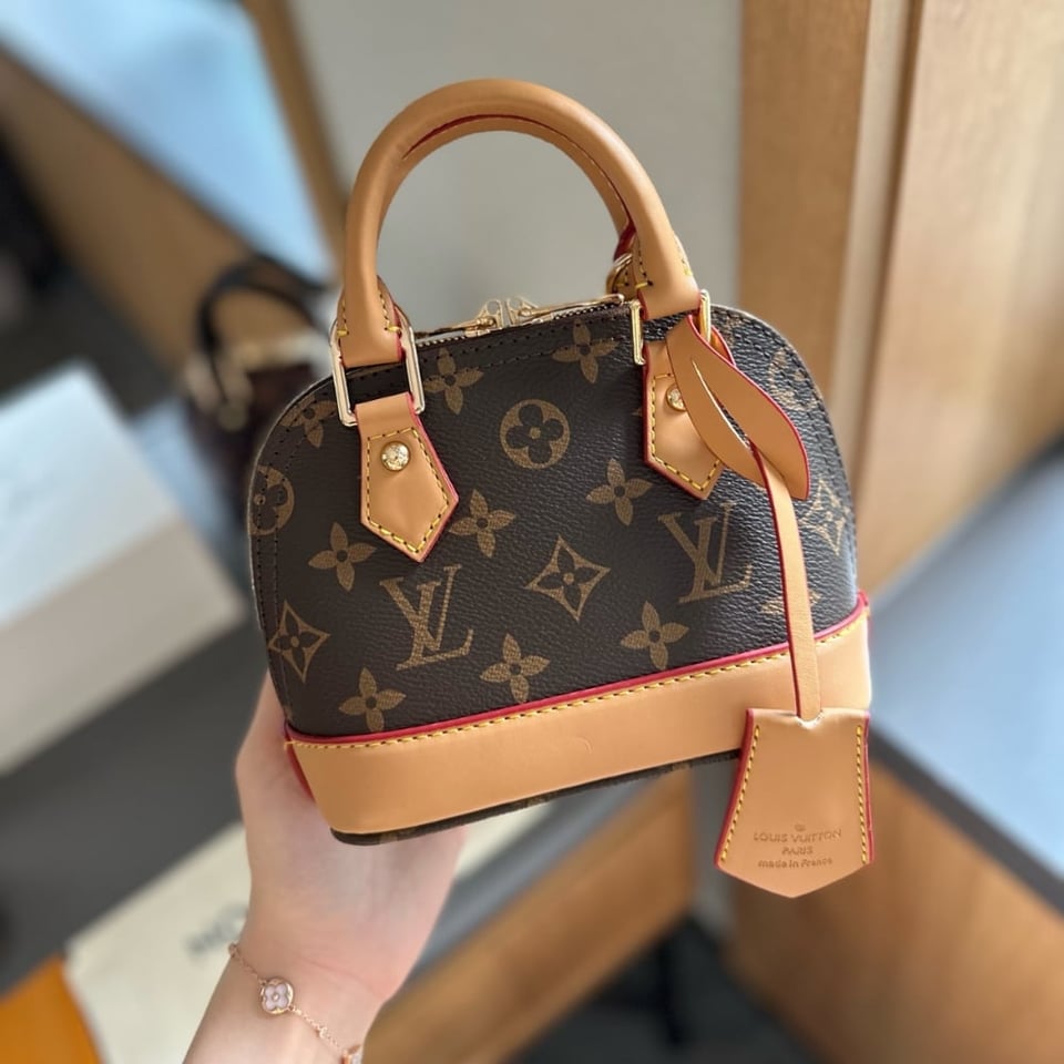 Louis Vuitton Alma Nano Bag Monogram Brown 18Cm M82717 view 3