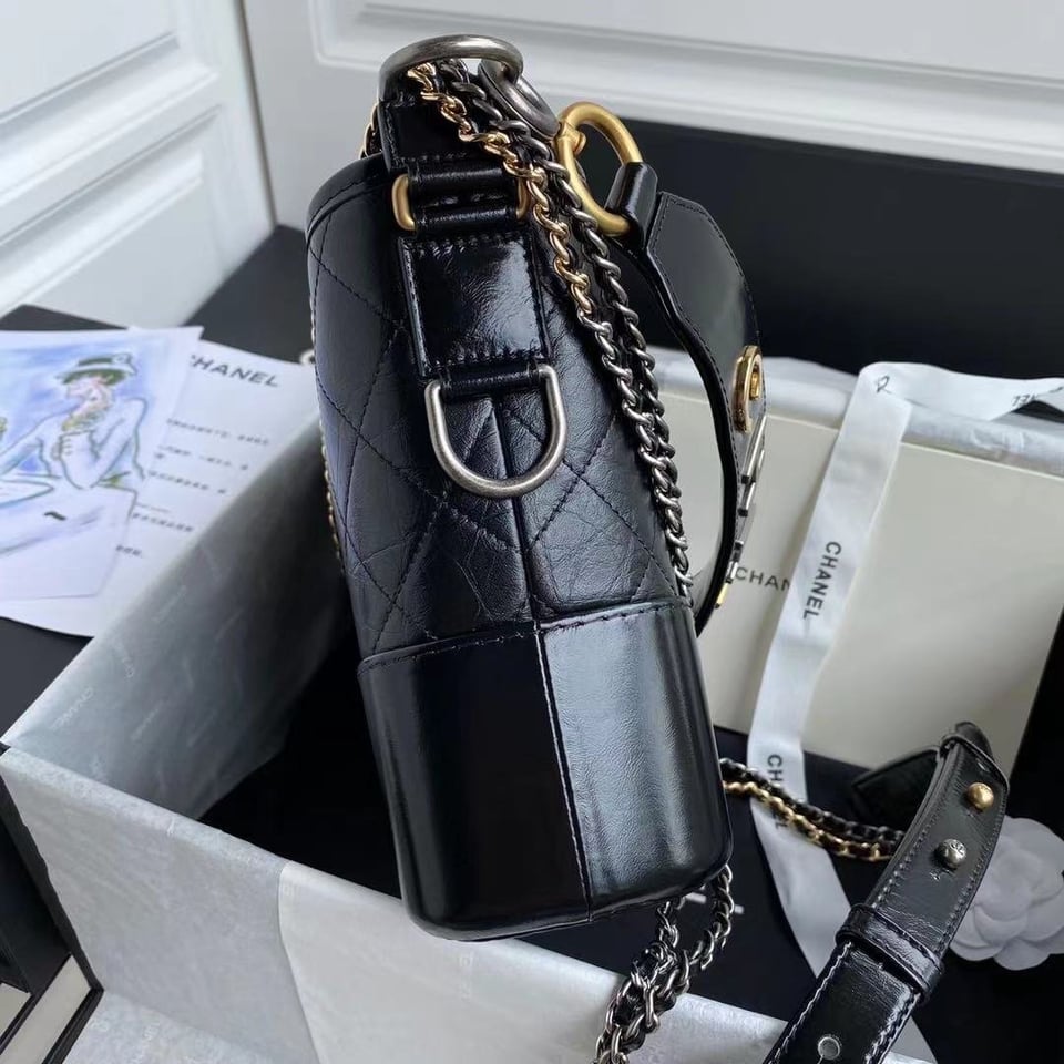 Chanel Bag Gabrielle Handle Black 20Cm/7.9in As0865 view 4