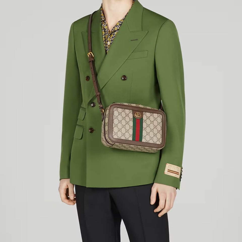 Gucci Ophidia Small Shoulder Bag With Web view 4