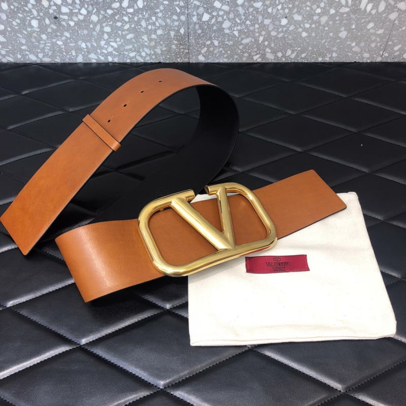 Valentino Garavani VLOGO Belt In Vachetta Leather 0010 view 6