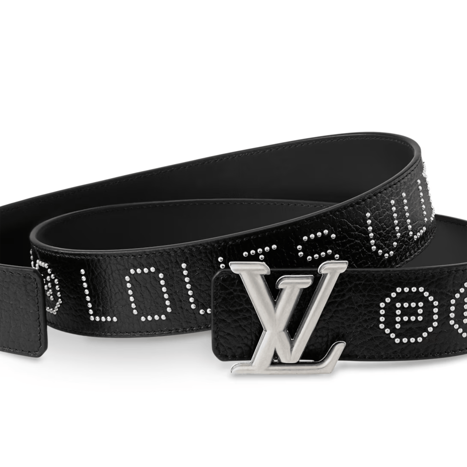 Louis Vuitton LV Dimension Rockabilly Studs 40mm Reversible Men Belt M4382T view 3