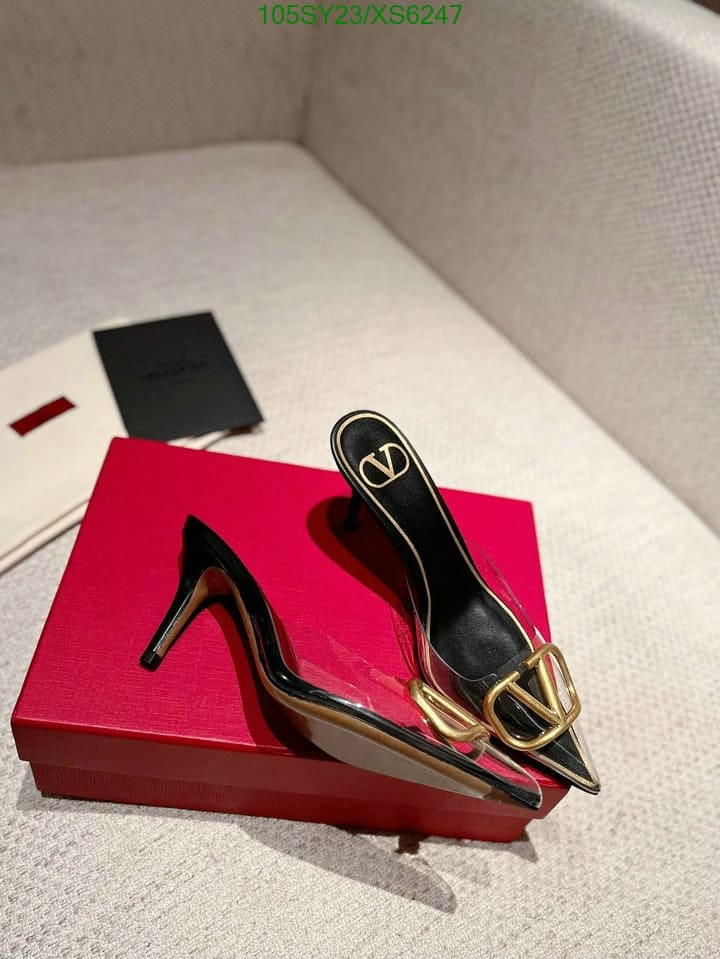 Valentino Vlogo 80 Vinyl Leather Mule In Black view 6