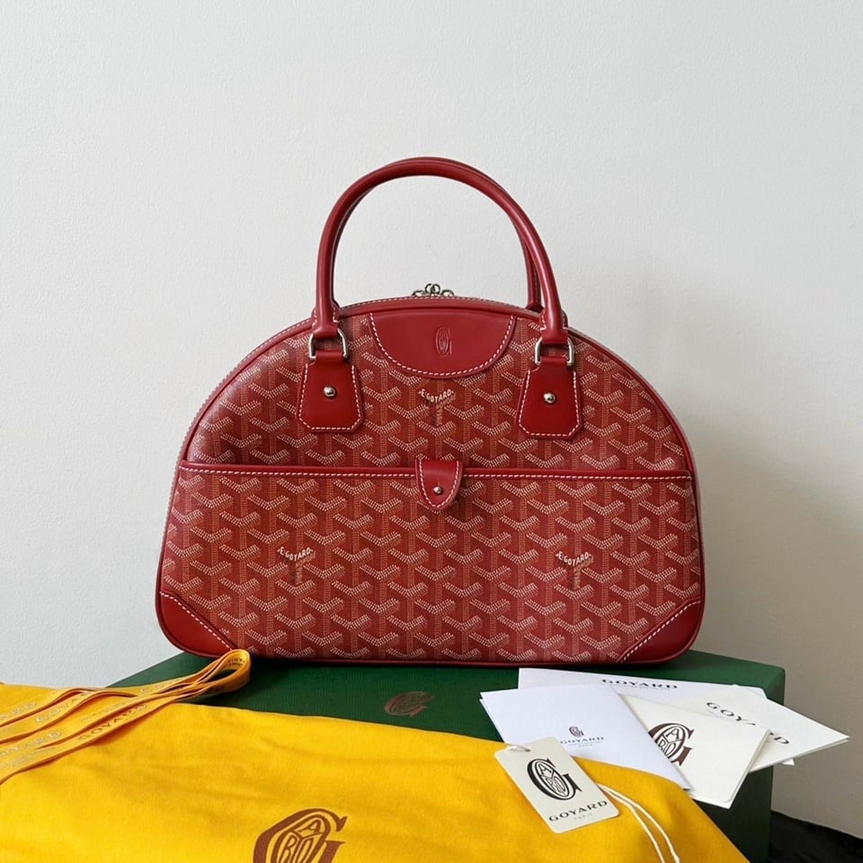 Goyard Goya Bowling Ball Medium Red Canvas 35cm view 2
