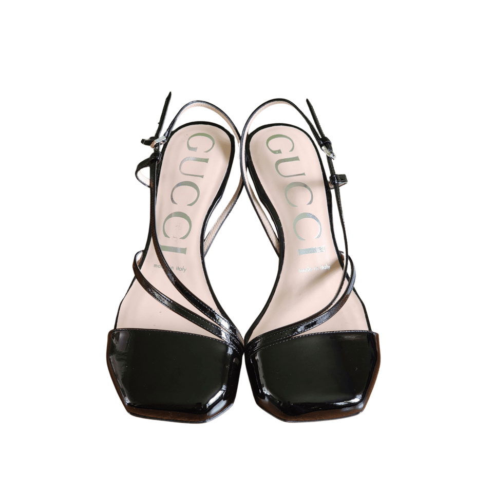 Gucci Black Mid Heel view 2