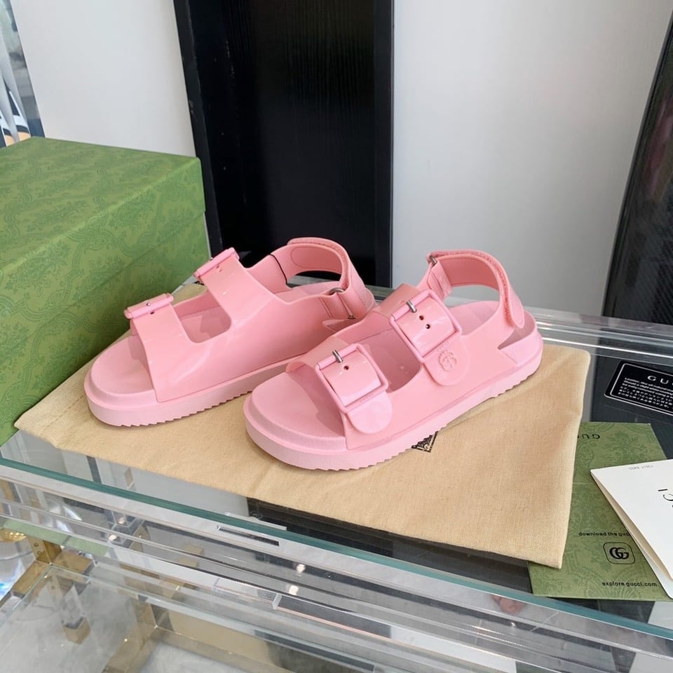 Gucci Women’S Sandal With Mini Double G Pastel Pink 660243 J8700 5815 view 6