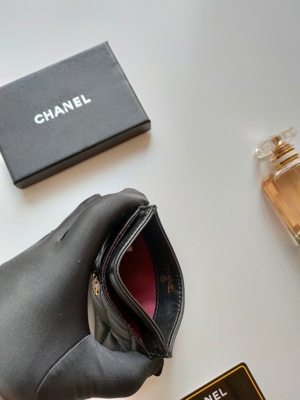 Chanel Card Holder 11.2 Black Calfskin Gold Icon view 5