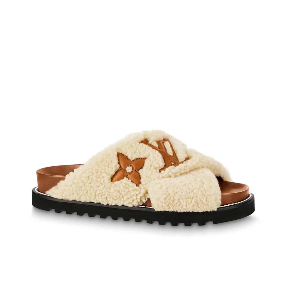 Louis Vuitton Paseo Flat Comfort Mule Brown White 1Aa1Vt view 2