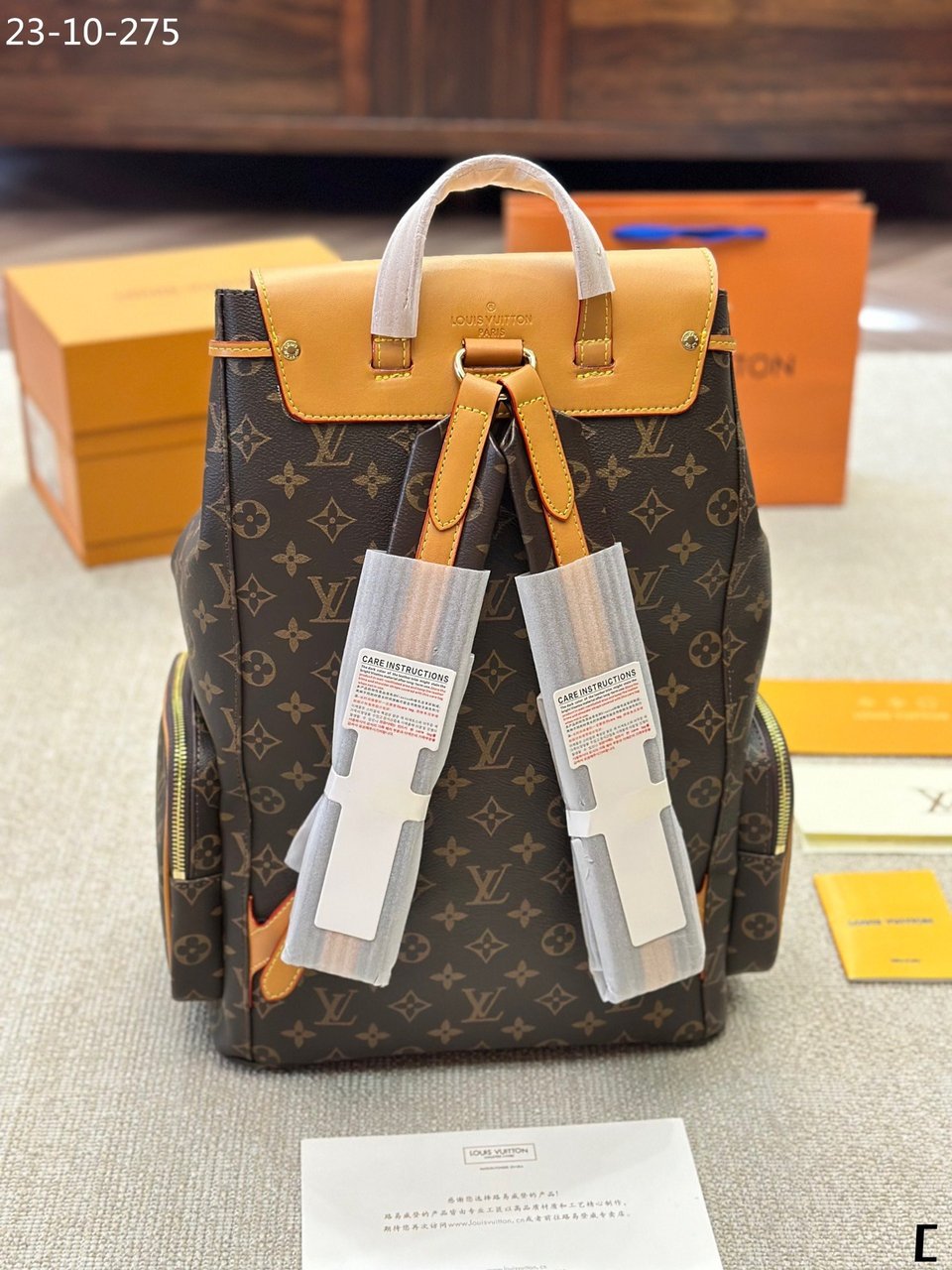 Louis Vuitton Backpack Monogram Brown 45Cm view 8