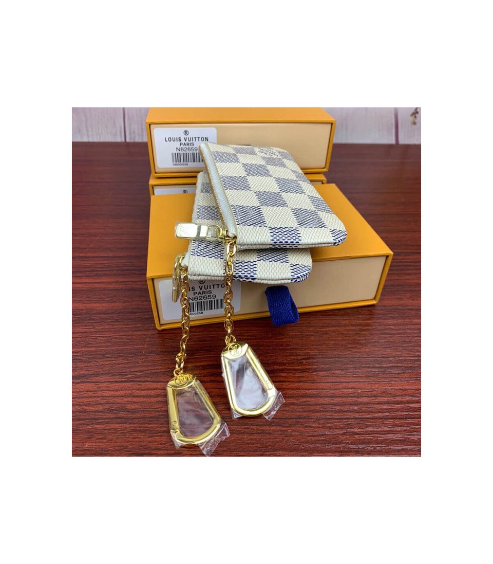 Louis Vuitton Damier Azur Key Pouch view 4