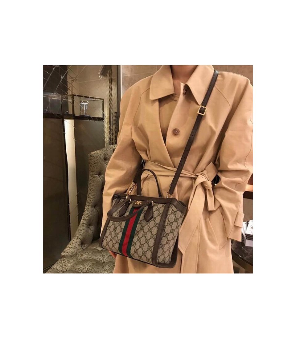 Gucci Ophidia GG Supreme Small Top Handle Tote Bag 24cm/9.4in view 6