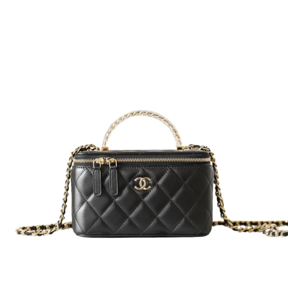Chanel Small Vanity Case Ss22 Black 17Cm/6.6in view 2