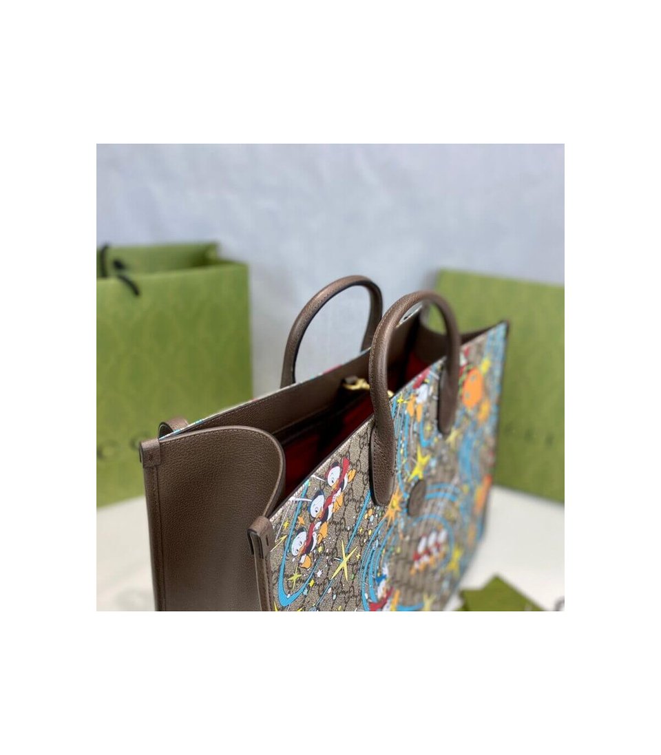 Disney x Gucci Donald Duck Tote Bag view 13