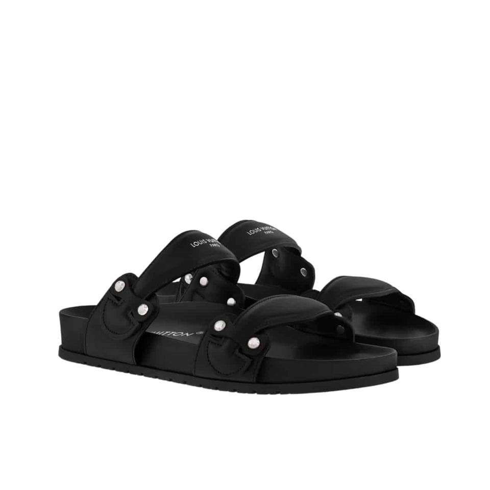 Louis Vuitton Bom Dia Comfort Mule Black view 2