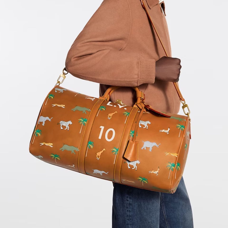 Louis Vuitton Keepall Bag 50cm/19.7in Tan Brown M28167 view 2