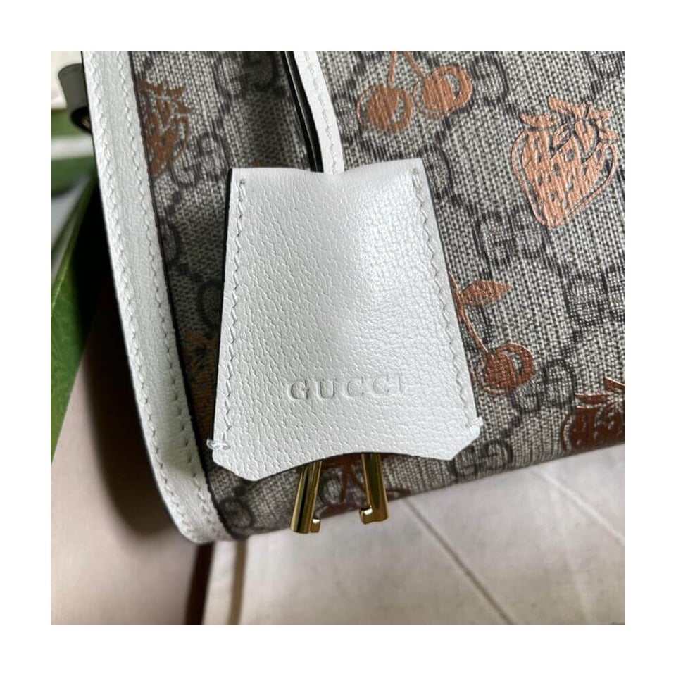Gucci Padlock Small Berry Tote Bag view 9
