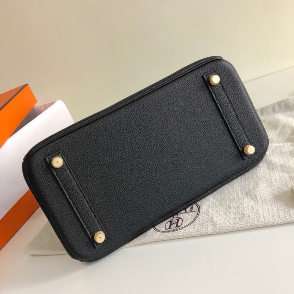 Hermes Black Togo Leather Birkin 30 view 7