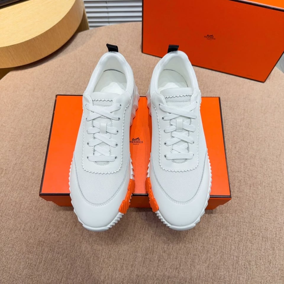 Hermes Bouncing Sneakers Blanc Color Goatskin H261897ZH90390 view 9