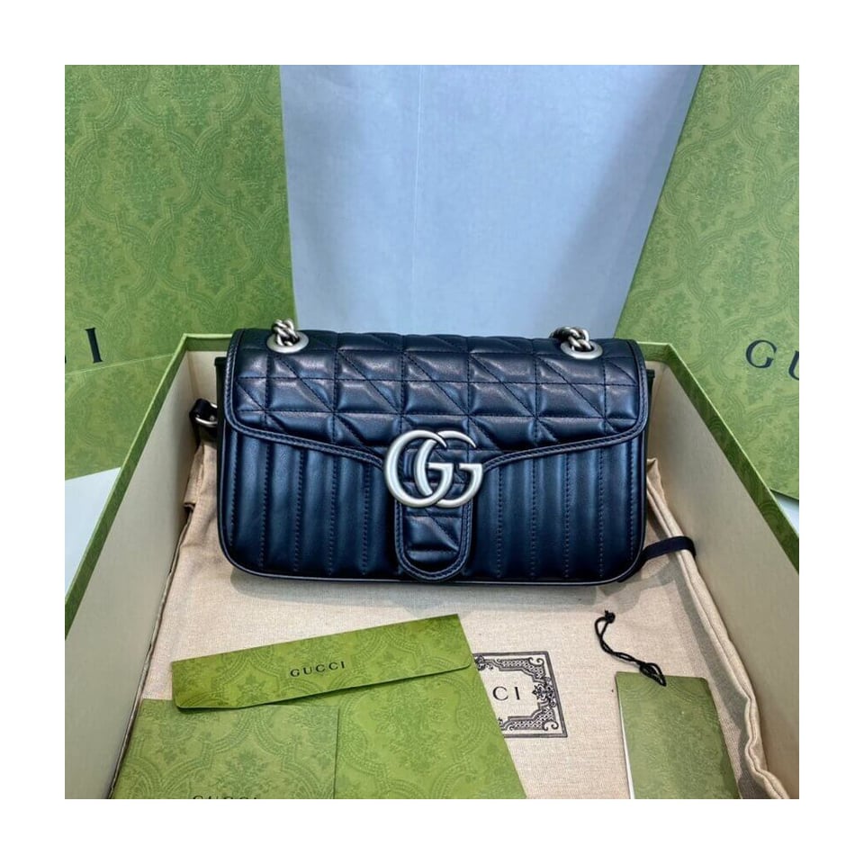 Gucci GG Marmont Small Shoulder Bag Black view 7