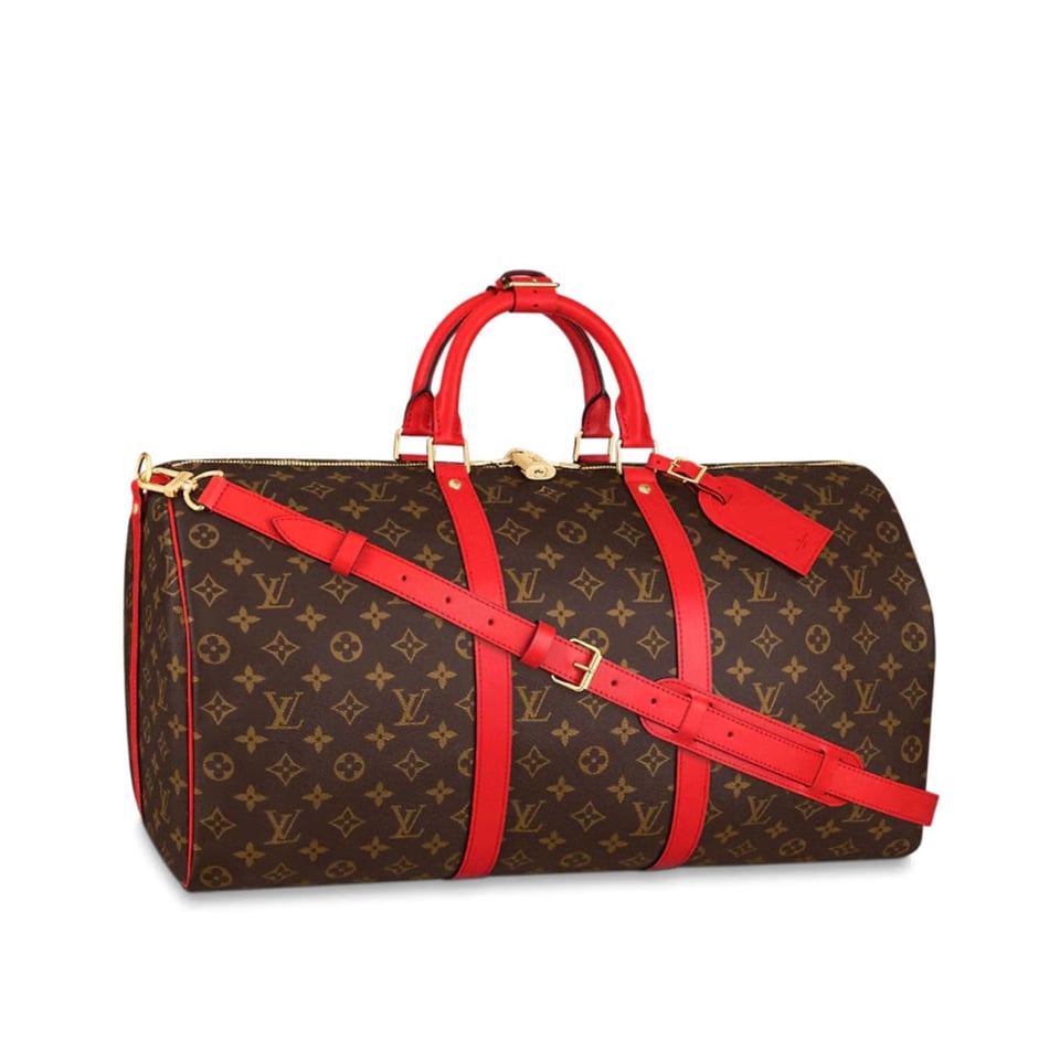 Louis Vuitton Keepall Bandouliere 50 Monogram Canvas Red 50cm LV M44740 view 2