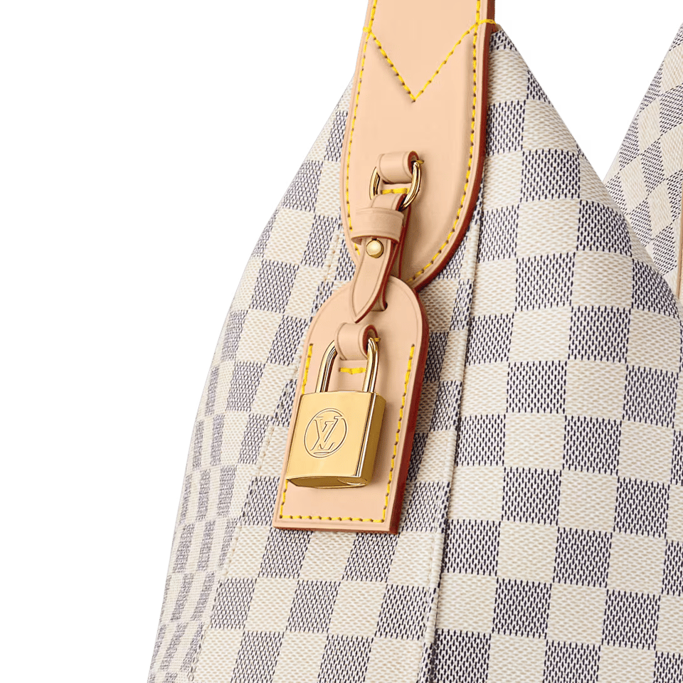 Louis Vuitton Slouchy MM Shoulder Bag Damier Azur 40cm/15.7in N00126 view 6