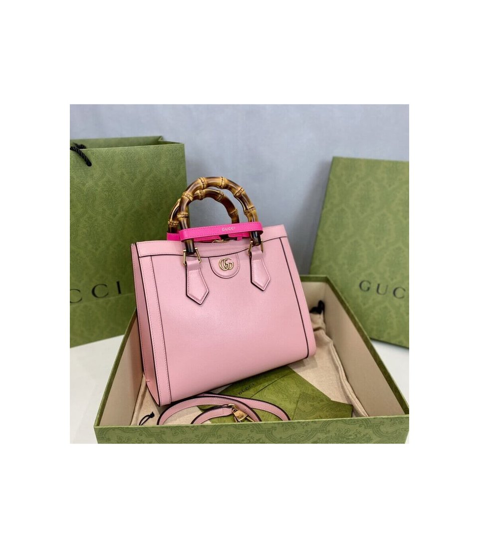 Gucci Diana Small Tote Bag Pink view 5