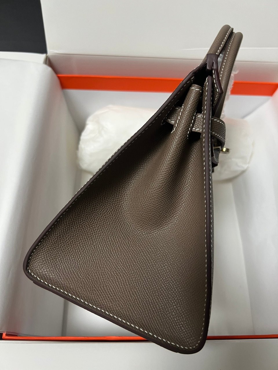 Hermes Birkin Sellier Vert De Gris Epsom Leather Gold Hardware view 10