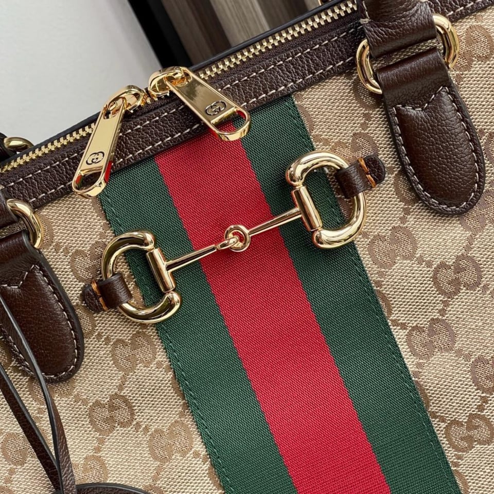 Gucci Borsetto Large Boston Bag Sand Brown 38.5cm/15.2in view 4