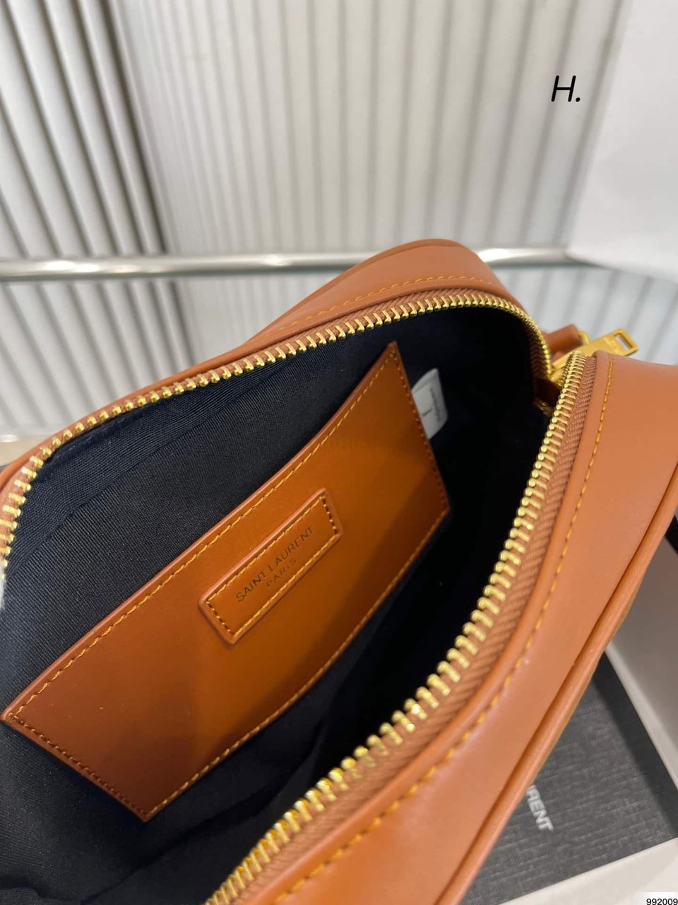 Saint Laurent Lou Camera Bag In Quilted Suede And Smooth Leather view 3
