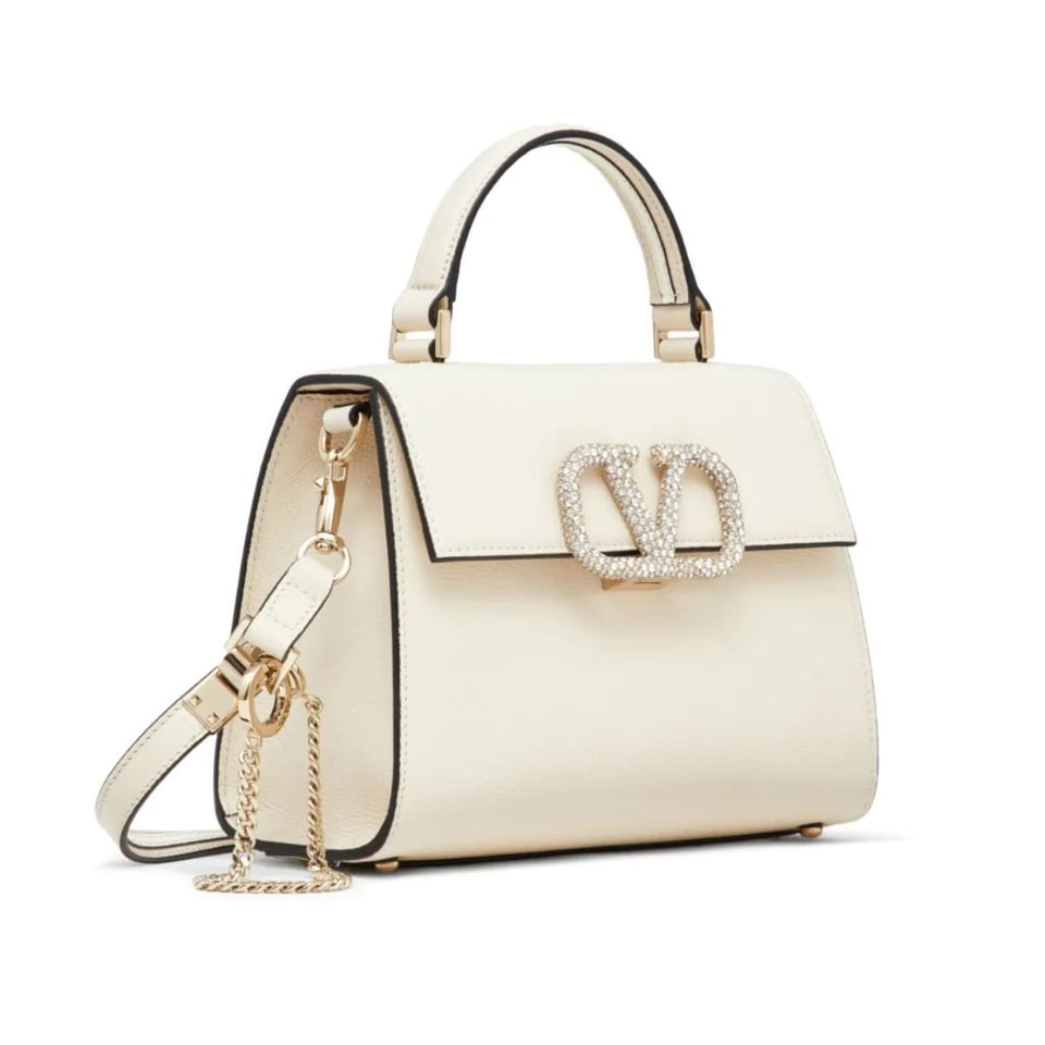 Valentino Garavani VSling Small Embellished leather Tote Bag 18Cm view 4