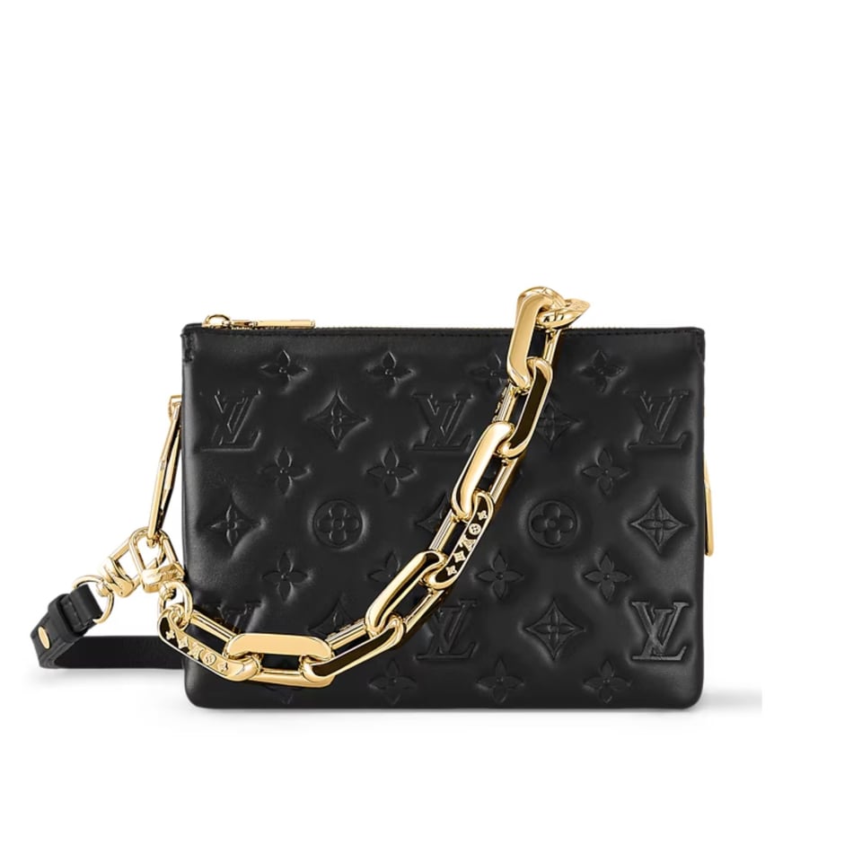 Louis Vuitton Coussin BB 22cm/8.7in Monogram Empreinte Leather Black M21259 – Women view 2