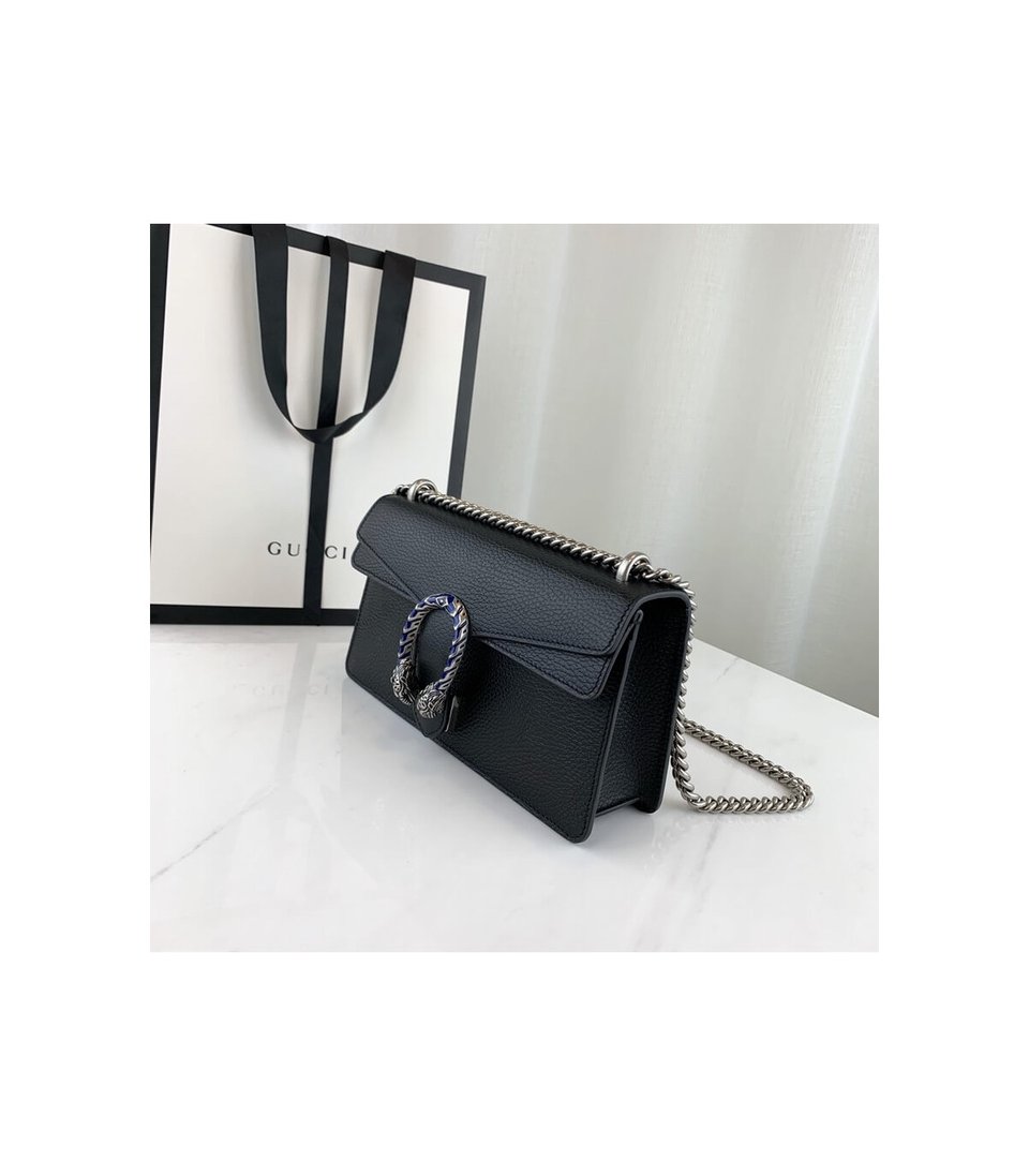 Gucci Dionysus Small Shoulder Bag in Black Leather view 5