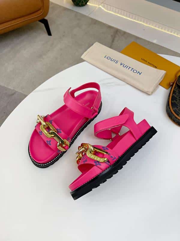 Louis Vuitton Paseo Flat Comfort Sandals Pink view 5