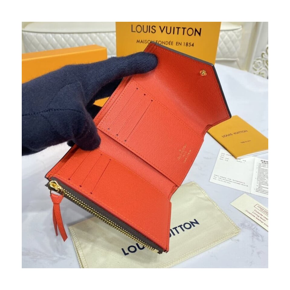 Louis Vuitton Monogram Canvas Victorine Wallet Watermelon Red view 8