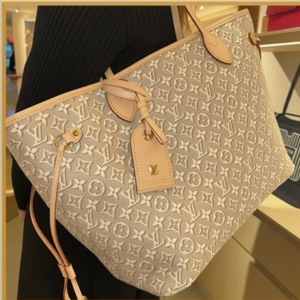 Louis Vuitton Neverfull MM Monogram Emblème Peuplier Motif 47cm M2A381 view 2