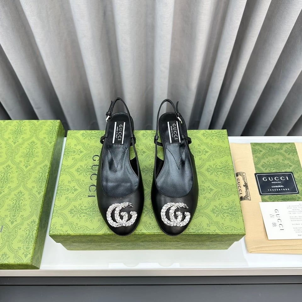 Gucci Women’S Ballerina With Double G Black view 8