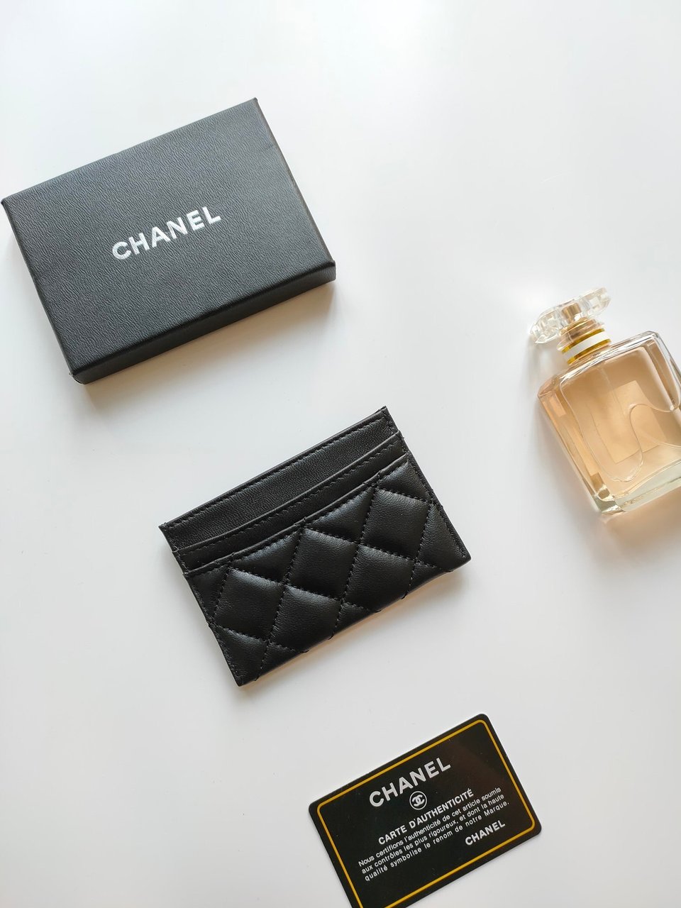 Chanel Card Holder 11.2 Black Calfskin Gold Icon view 6