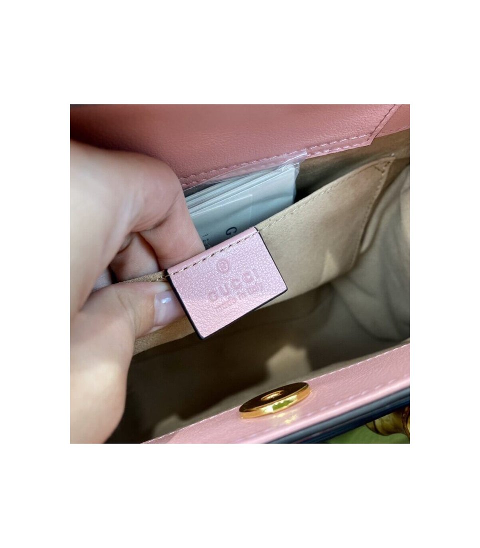 Gucci Diana Small Tote Bag Pink view 12