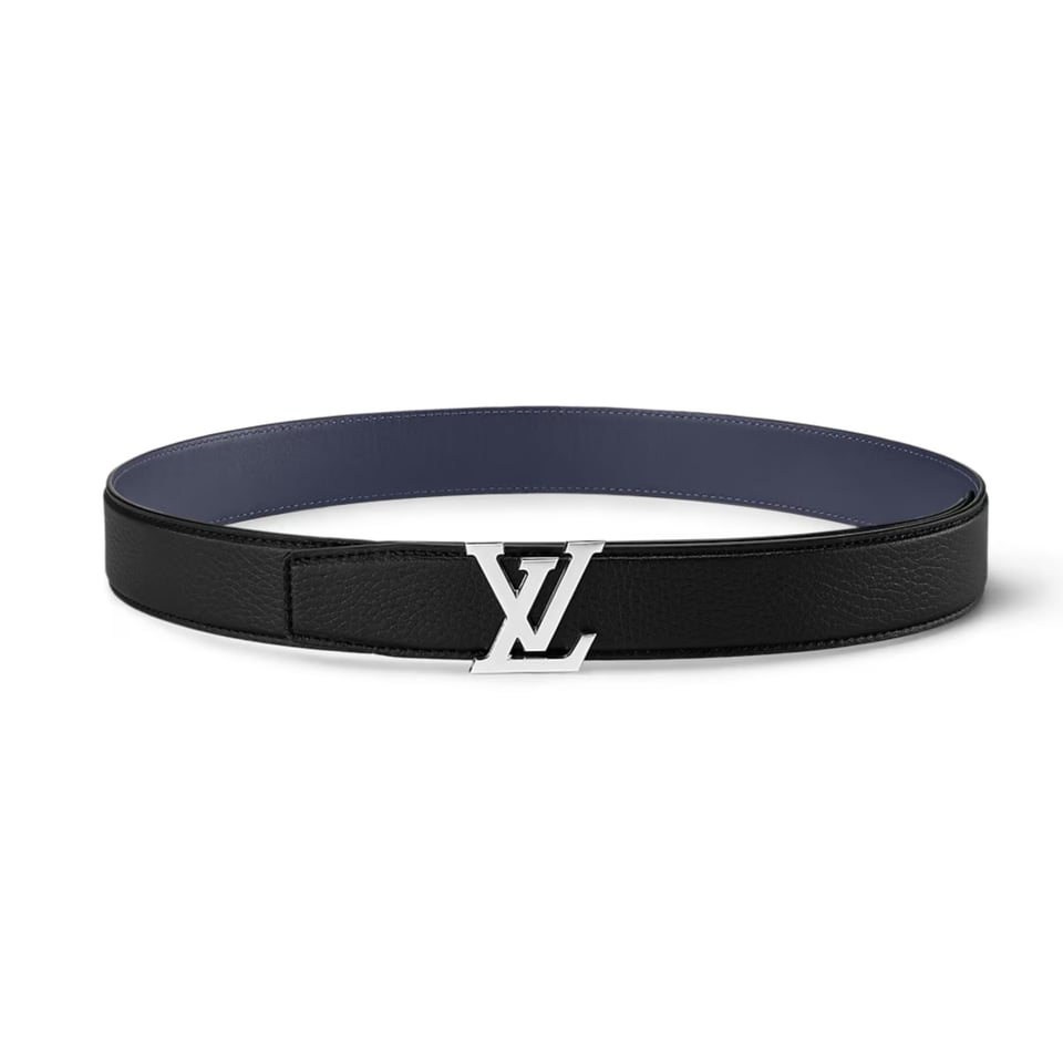 Lv Heritage 35mm Reversible Belt Midnight Blue/Black M8359U view 3