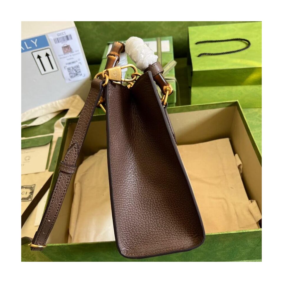 Gucci Diana Jumbo GG Small Tote Bag Brown 27cm view 10