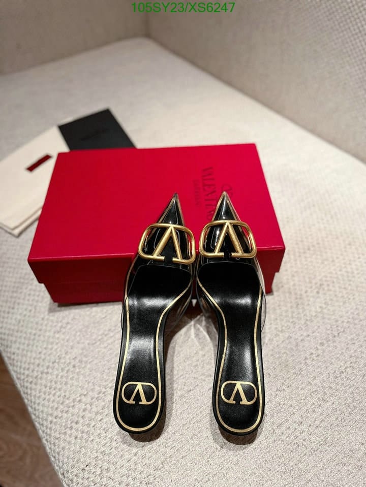 Valentino Vlogo 80 Vinyl Leather Mule In Black view 3
