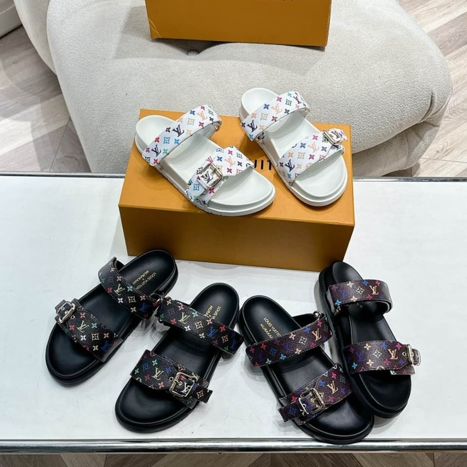 Louis Vuitton X Takashi Murakami Bom Dia Flat Comfort Mule White 1Agxtv view 9