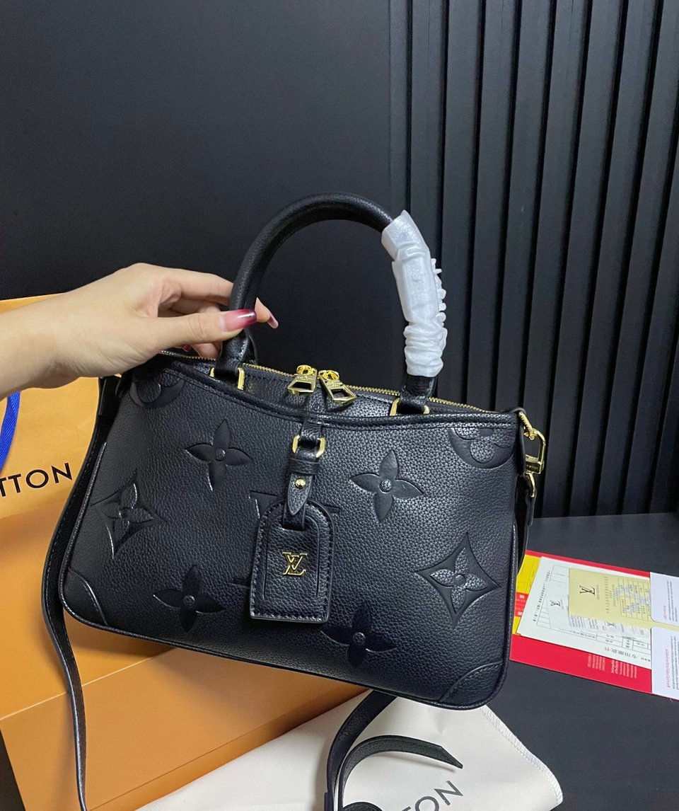 Louis Vuitton Trianon Pm Monogram Empreinte Black 28Cm M46488 view 6