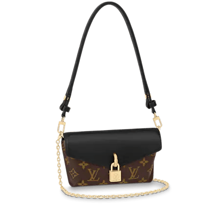 Louis Vuitton Monogram Padlock On Strap 19Cm Black